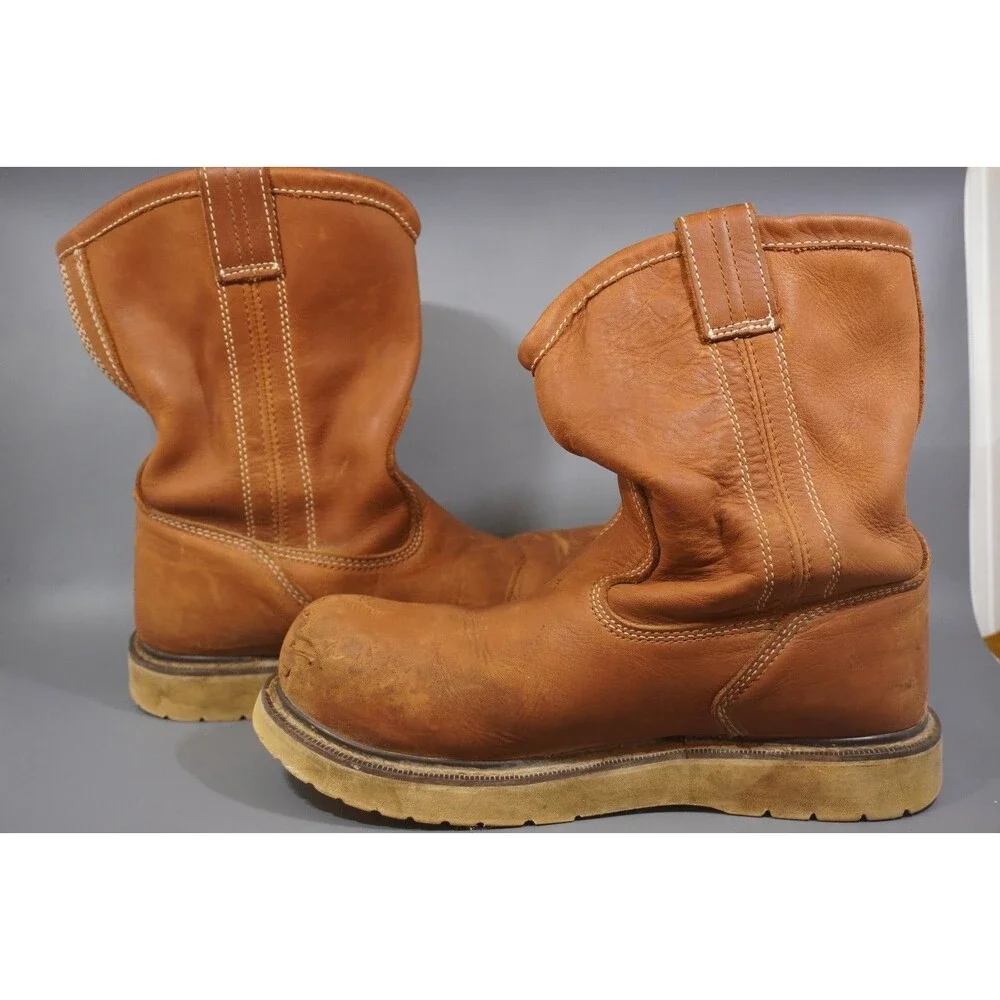 ARIAT Rebar Wedge Pull On Mens Sz 9 EE Wide Waterproof Composite Toe Work Boot